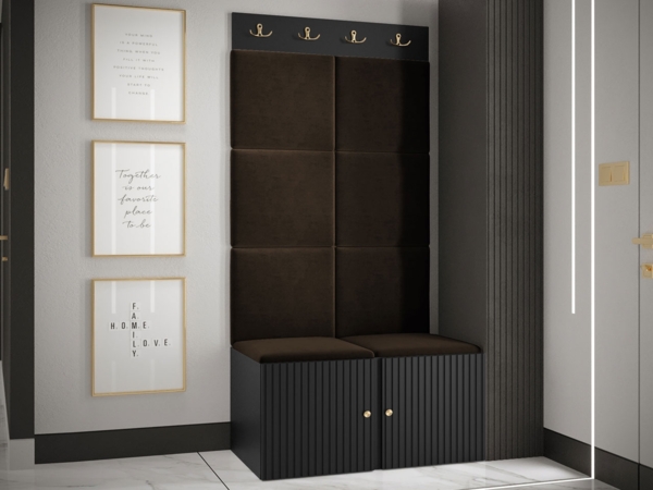 Garderoben-Set Kirtan Slim IV (Farbe: Schwarz, Manila 04) Bild 2