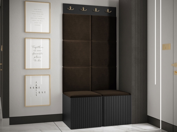 Garderoben-Set Kirtan Slim IV (Farbe: Schwarz, Manila 04) Bild 3