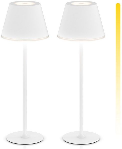 Brandson LED Tischleuchte mit Akku, Kabellos, mit Touch, Helligkeit stufenlos dimmbar, aus Metal, Dimmfunktion, Ein-/Ausschalter, Farbwechsel, mehrere Helligkeitsstufen, LED fest integriert, Kaltweiß, Neutralweiß, Warmweiß, Tischlampe, Nachttischlampe,...