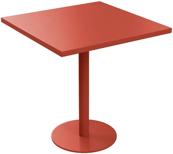 Vente-unique - NILY Garden dining set Metall Rot - B 70 cm x H 75 cm x L 70 cm