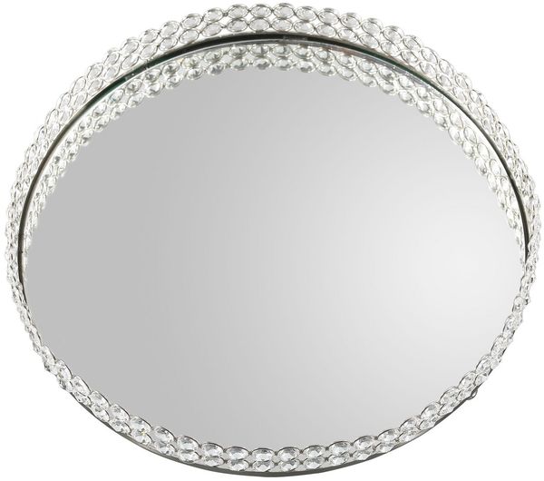 Home affaire Tablett, Aluminium, Glas, Kristall