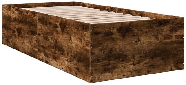 vidaXL Bettgestell Räuchereiche 90x190 cm Holzwerkstoff 3280976 Bild 6
