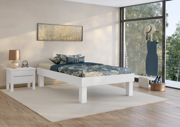 Erst-Holz Einzelbett Buche 120x220 cm Bild 2