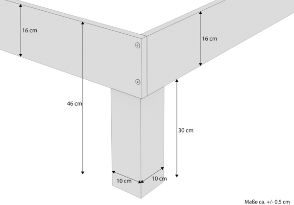 Erst-Holz Einzelbett Buche 120x220 cm Bild 3