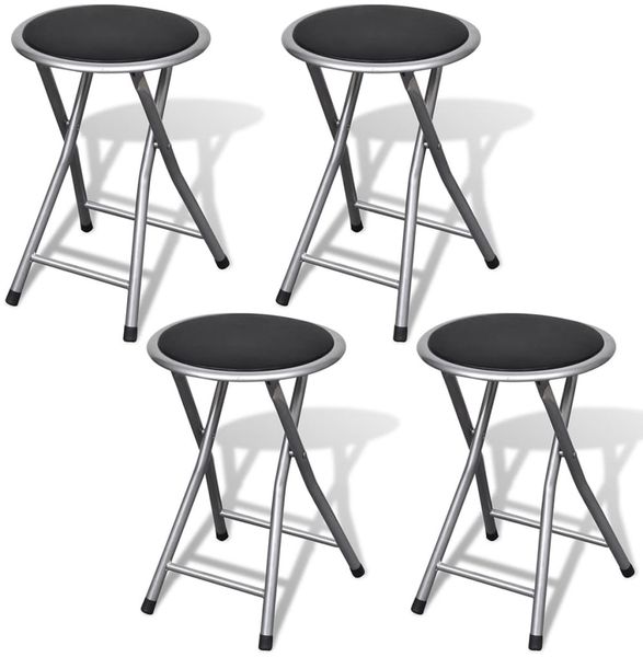 vidaXL Klappbare Hocker 4 Stk. Kunstleder 241033