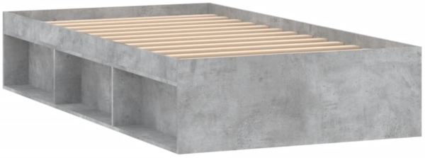 vidaXL Bettgestell Betongrau 90x190 cm 3203841 Bild 11
