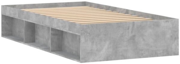 vidaXL Bettgestell Betongrau 90x190 cm 3203841 Bild 7