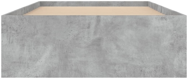 vidaXL Bettgestell Betongrau 90x190 cm 3203841 Bild 9
