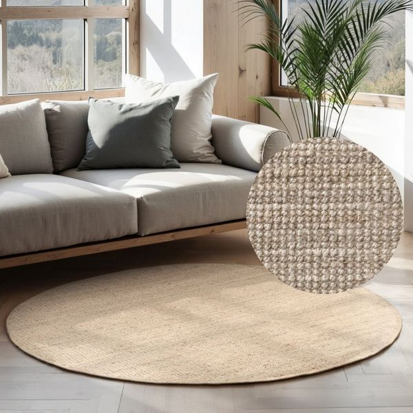 HANSE Home Teppich Jaipur Juteteppich, als Läufer und in Rund, rechteckig, Höhe: 10 mm, 100% Naturfaser, Wohnzimmer, Esszimmer, Schlafzimmer, GRS