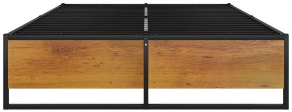 vidaXL Bettgestell inkl. Lattenrost, Metall, schwarz, 120x200 cm Bild 10