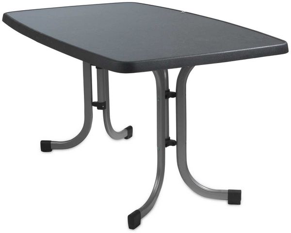 Sieger Boulevard Boulevard-Klapptisch mit vivodur® Tischplatte, Stahl Graphit, 150 x 72 x 90