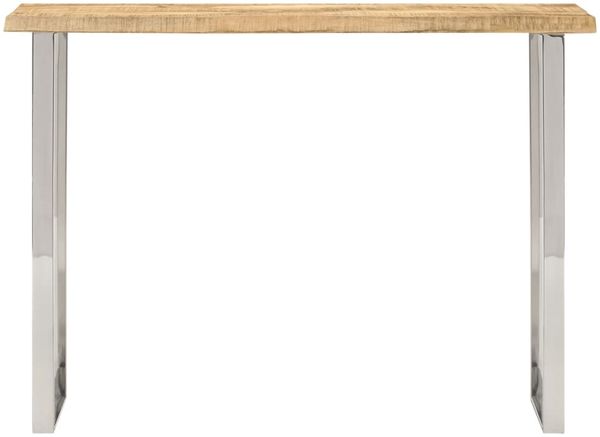 Konsolentisch, Beistelltisch, Konsole mit Baumkante 105x33x76 cm Massivholz Mango