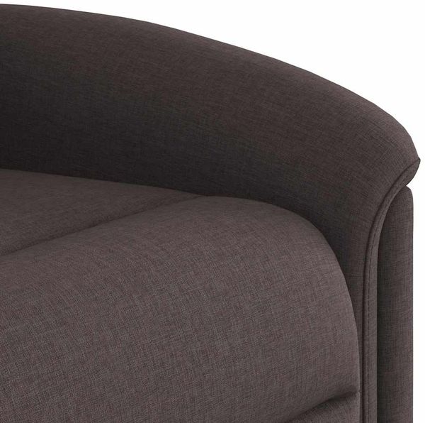 vidaXL Massagesessel mit Aufstehhilfe Dunkelbraun Stoff 3303269 Bild 12