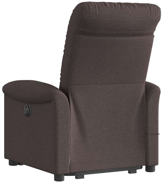 vidaXL Massagesessel mit Aufstehhilfe Dunkelbraun Stoff 3303269 Bild 7
