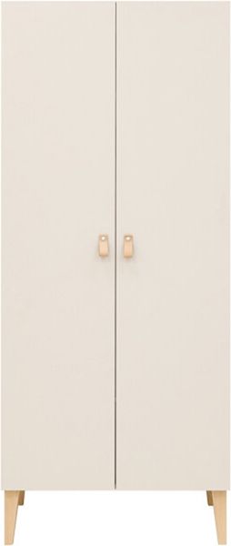 Bopita Amira 2-türiger Kleiderschrank – Dune/Natur
