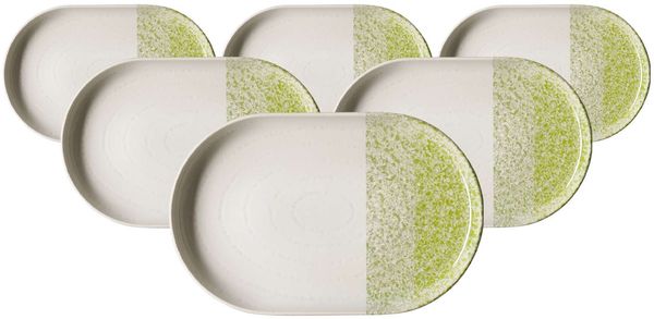 Ritzenhoff & Breker Trio Servierplatte 20 x 13 cm 6er Set - Grün
