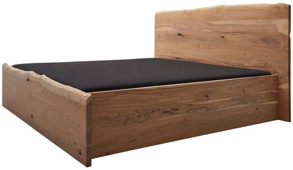 Bett Akazie 200x200x105 natur lackiert PURE ACACIA #304