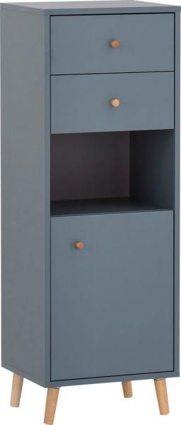 Schildmeyer Bjarne Highboard, Holzwerkstoff, Fjord, 40,3 x 33 x 113,4 cm