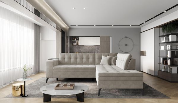 Wohnideebilder Lanvin Beige Ecksofas & Eckcouches CO-LAN-RT-18SO