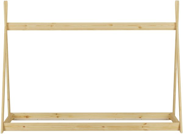 Niedriges Tipi-Kinderbett, Holzbett 90x200 Kiefer natur lackiert, Zubehör wählbar V-60.27-09ohne Zubehör Bild 7
