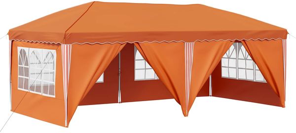 vidaXL Pop-up Partyzelt 575 x 288 x 245 cm Orange 42019811 Bild 2