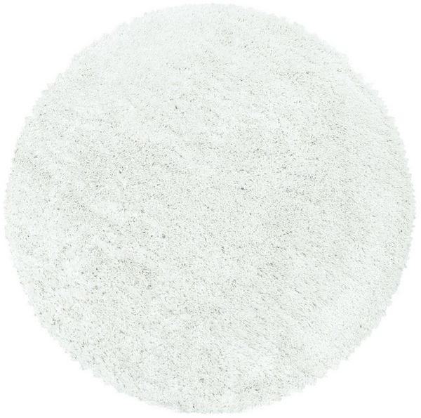 Carpettex Hochflor-Teppich Unicolor - Einfarbig, Rund, Höhe: 30 mm, Runder Teppich Wohnzimmer Einfarbig Shaggy versch. farben und größen