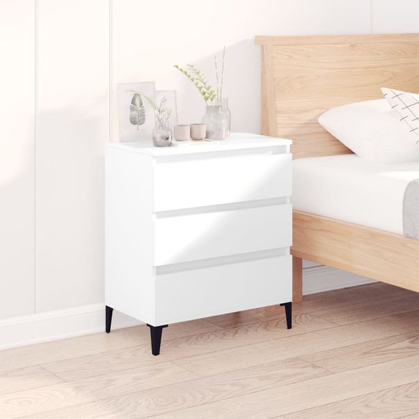 Sideboard, Kommode Weiß 60x35x70 cm Holzwerkstoff