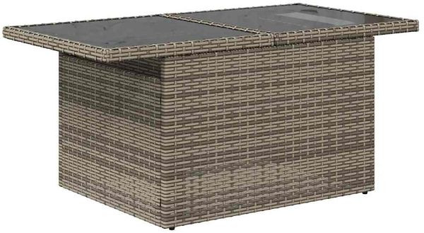 vidaXL 6-tlg. Garten-Sofagarnitur mit Kissen Grau Poly Rattan 3326731 Bild 5