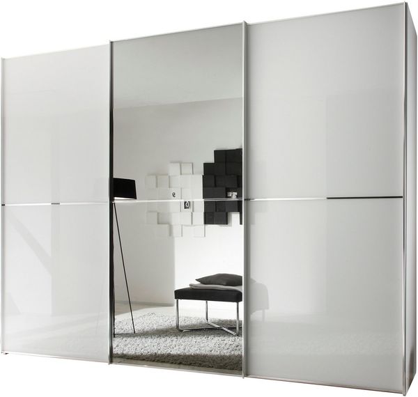 STAUD Schwebetürenschrank Sinfonie Plus, edles Design in hochwertiger Qualität, Made in Germany (in 4 verschiedenen Ausstattungen erhältlich) Mit kombinierter Glas-Spiegel-Front, viele Varianten