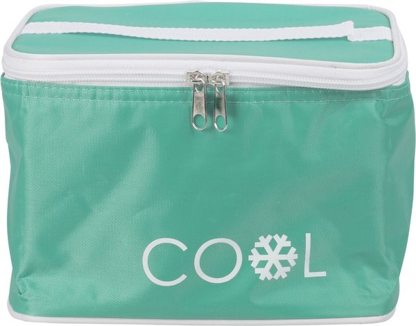 Koopman Thermobehälter Kühltasche Kühlbox Mini Getränkekühler Isotasche 15 x 21 x 15 cm Bunt, Polyester, (1-tlg), Grün, 4L Volumen, mit Tragegriff, Camping