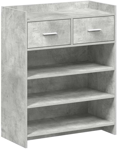vidaXL Schuhschrank Betongrau 73,5 x 36 x 92 cm Holzwerkstoff 8011326