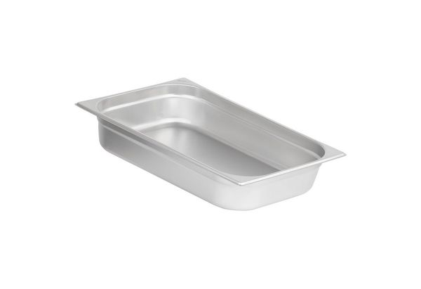 Mahlzeit Thermobehälter GN Behälter 1/1, Höhe 100 mm, Edelstahl Gastronomiebehälter, Edelstahl, für Chafing Dishes