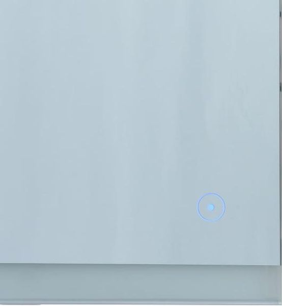 Badezimmer-Wandspiegel mit LED und Touch-Sensor, silber, 80x60 cm Bild 7