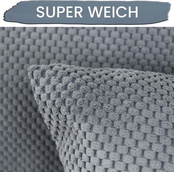 Amilian Dekokissen 2er Set Kissen - Zierkissen - Sofakissen mit Füllung und Kissenbezug, (2 Stück), Kopfkissen, Kuschelkissen, Couchkissen mit Kissenfüllung