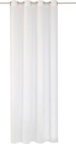 Wirth Gardine Audrey (1 St), Ösen, halbtransparent, Fertigstore mit Ösen (4 cm) nach Maß