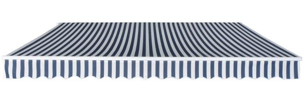 vidaXL Gelenkarmmarkise 400 cm Blau/Weiß 275570 Bild 2
