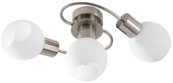 Lindby Deckenleuchten Ciala, Glas Alu IP20, 3 x 5 W LED