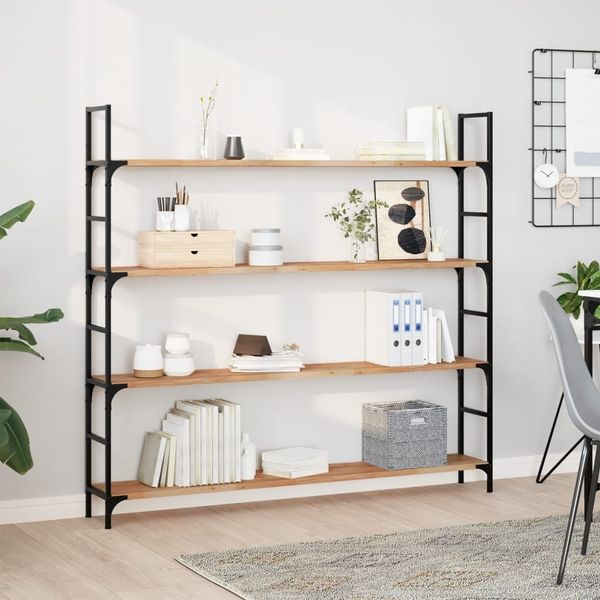 vidaXL Schweberegale 3 Stk. 120x20x2 cm Massivholz Akazie Ölbehandelt 3279513