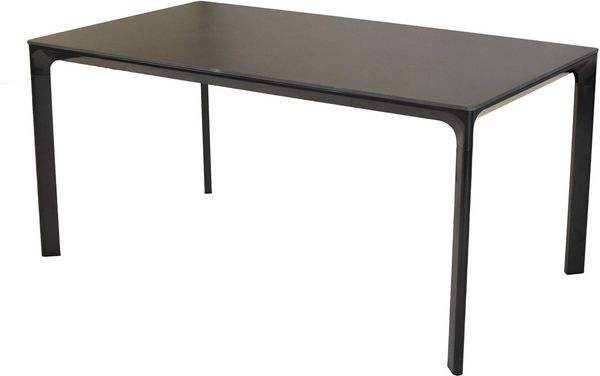 MERXX Gartentisch rechteckig (1-St), Tischplatte aus Sicherheitsglas in Steinoptik