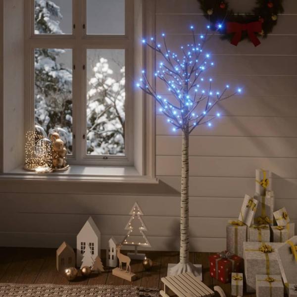 vidaXL Weihnachtsbaum 140 LEDs 1,5 m Blau Indoor Outdoor 328678