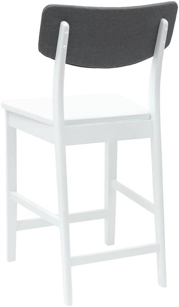 vidaXL Esszimmerstühle 2 pcs Weiß 48 x 49 x 95 cm Massives Gummiholz 42020480 Bild 7