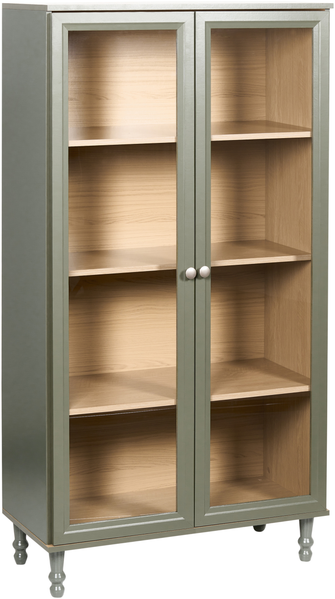 Vitrine mit Glastüren TINGLEDALE 80 cm Grün