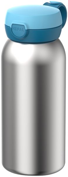 Mepal CAMPUS Edelstahl-Trinkflasche mit Klappdeckel 600 ml - Cool Blue