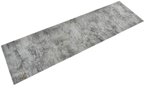 vidaXL Küchenteppich Waschbar Beton 45x150 cm Samt 136570