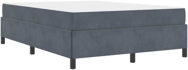 vidaXL Bettrahmen mit Matratze Dunkelgrau 160 x 200 cm Stoff 3399073 Bild 4