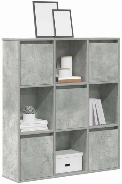 vidaXL Bücherregal Betongrau 89x24x101,5 cm Holzwerkstoff 860403