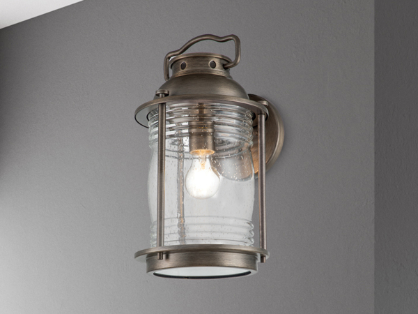 Industrial Wandlaterne ASHLAND BAY für Innen & Außen, Bronze Höhe 40cm Bild 3