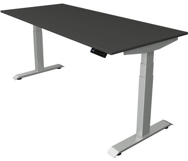 Kerkmann Schreibtisch Sitz-Stehtisch Move 4 silber 180x80x64-129cm elektr. höhenverstellbar anthrazit