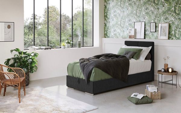 COTTA Boxbett Tom mit Bettkasten, Topper und Zierkissen, Bestseller, Unser Dauertiefpreis