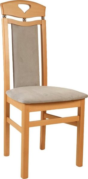 Home affaire Esszimmerstuhl Berta Küchenstuhl (Set, 2 St), Bezug in Microfaser, Gestell aus Buche Massivholz